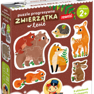 CzuCzu. Puzzle progresywne. Zwierzątka w lesie