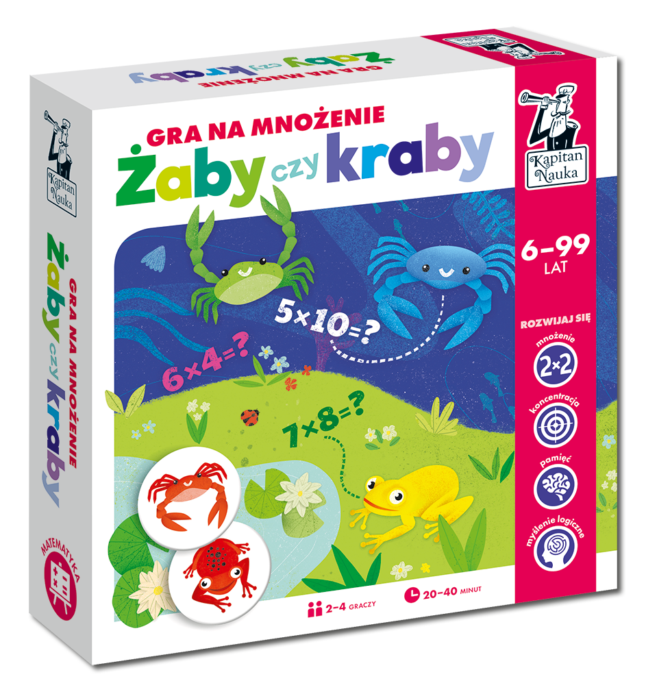 Żaby czy kraby. Gra na mnożenie