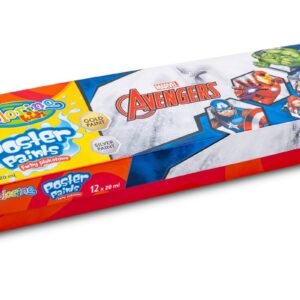 Farby plakatowe, Colorino Kids, Avengers, mix, 20 ml, 12 kolorów