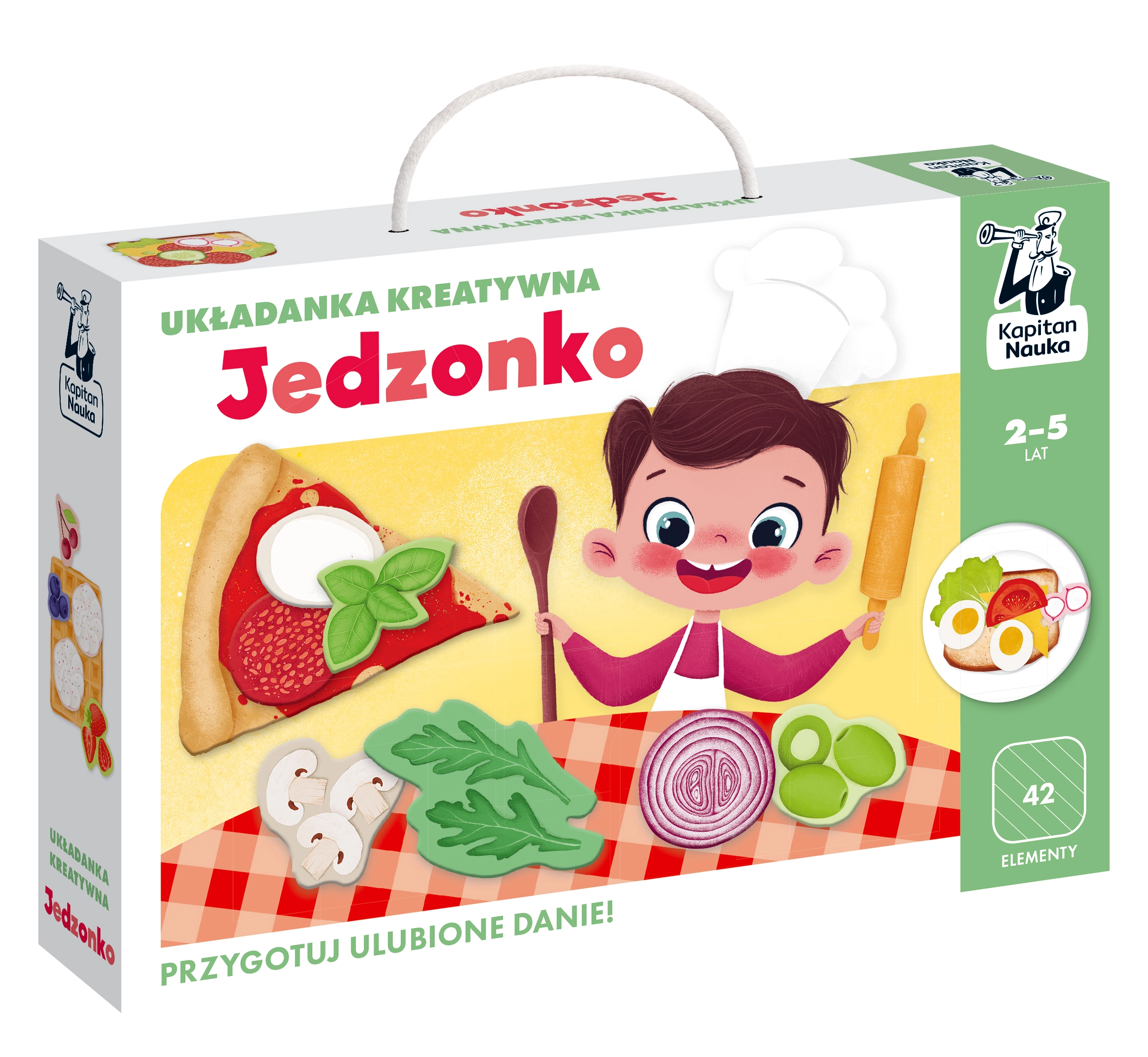 Jedzonko. Układanka kreatywna. Kapitan Nauka