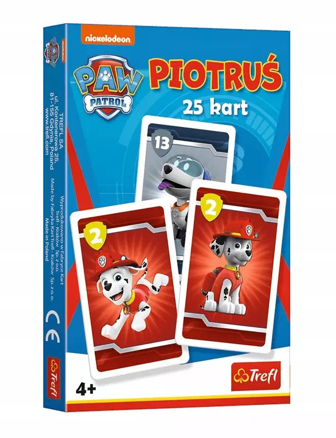 Karty Piotruś Paw Patrol / Psi Patrol