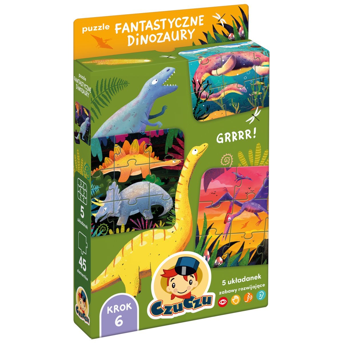 CzuCzu Puzzle. Fantastyczne dinozaury
