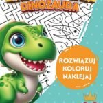 Łamigłówki dinozaura + naklejki