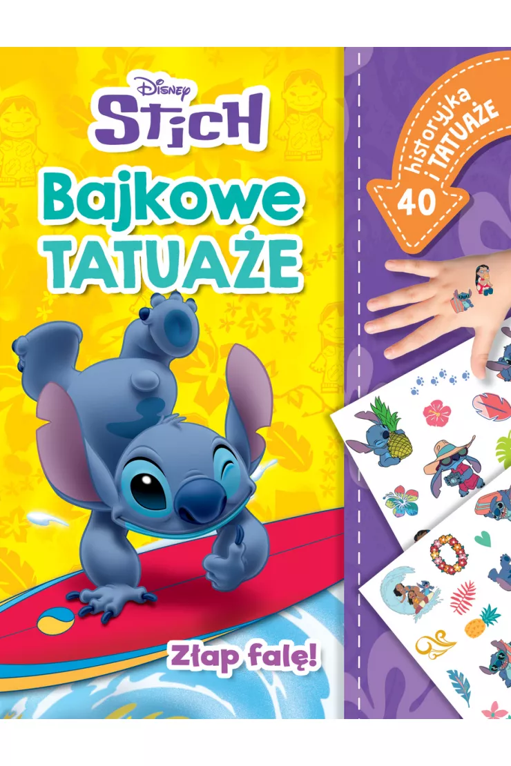 Stitch bajkowe tatuaże zlap falę