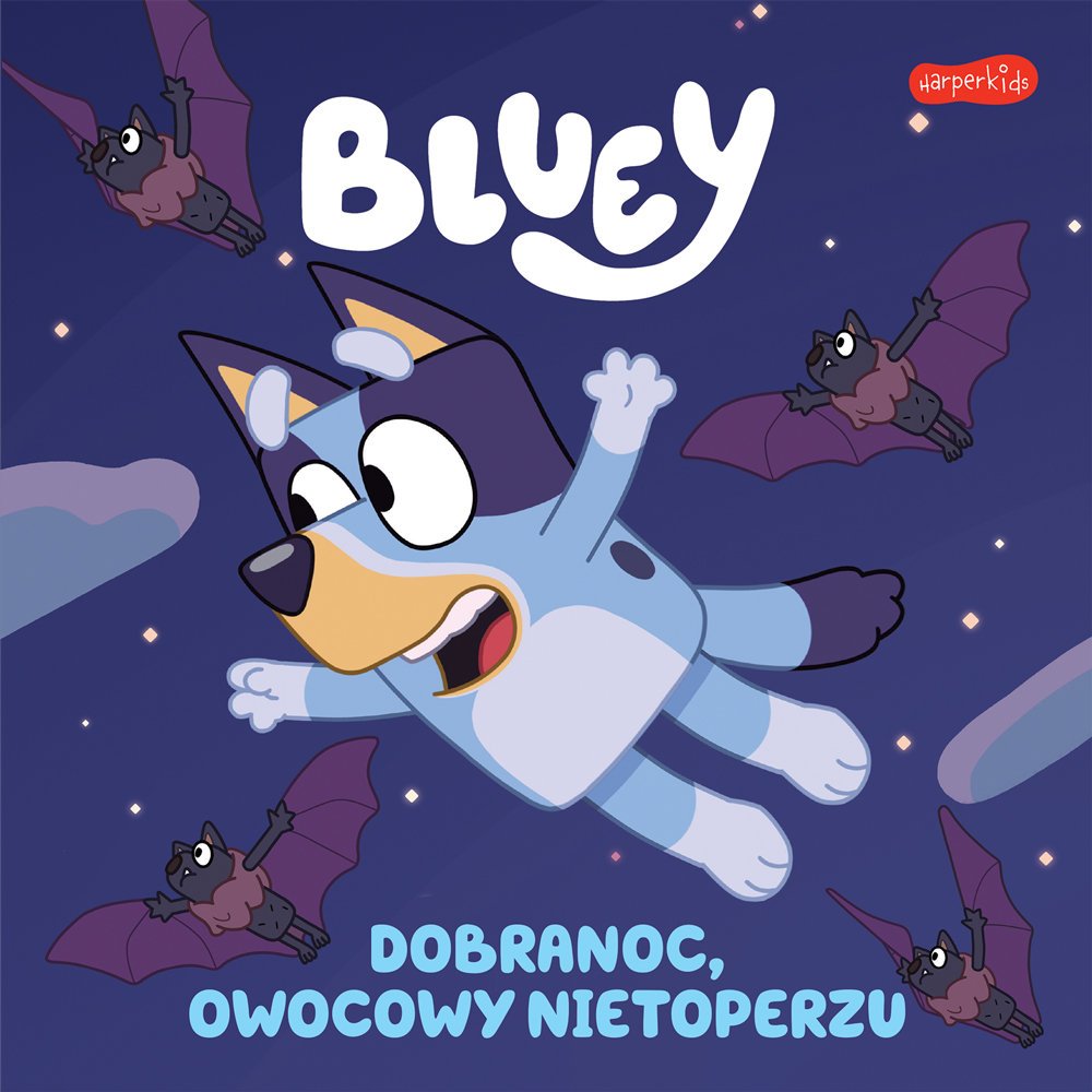 Bluey dobranoc owocowy nietoperzu
