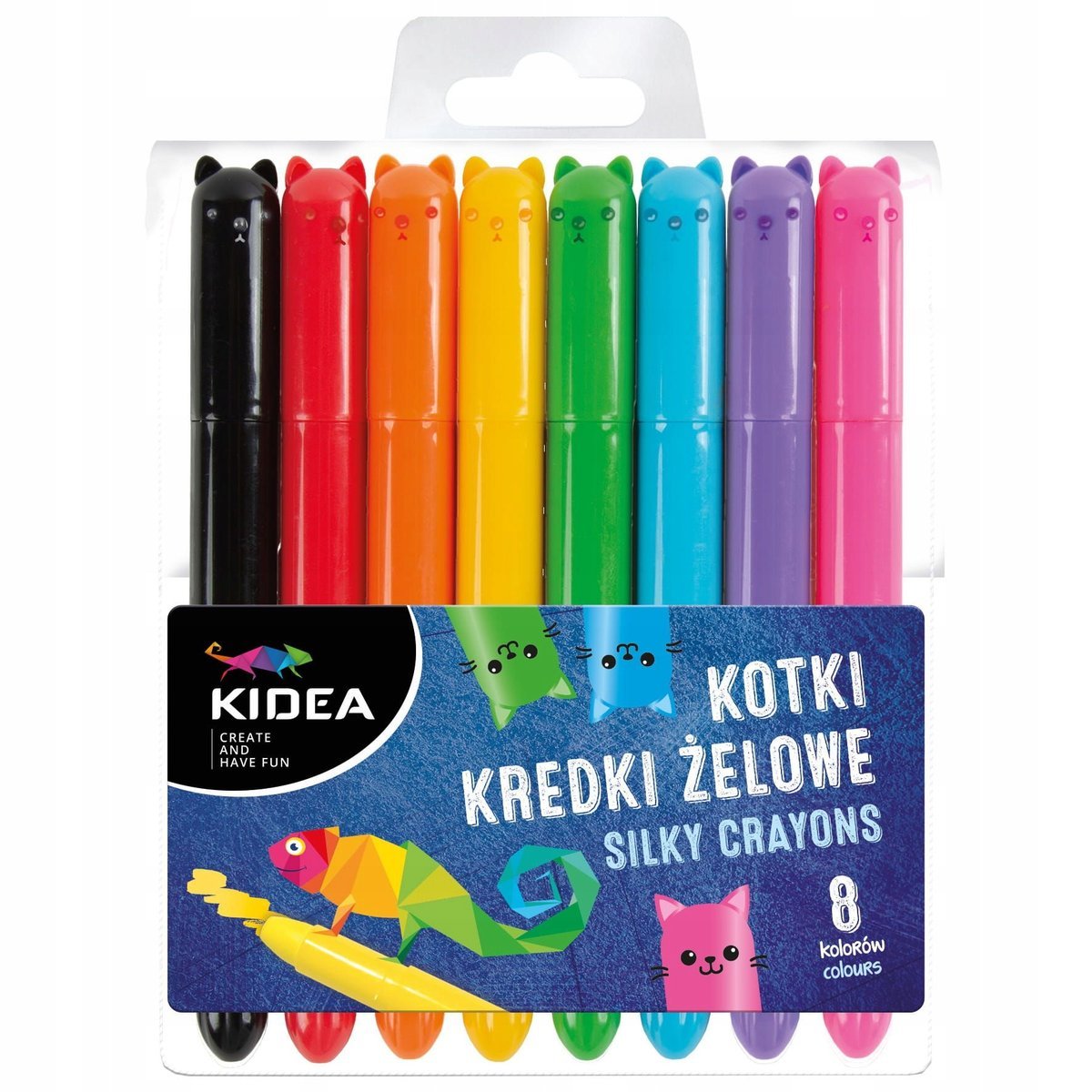 Kredki żelowe kotki