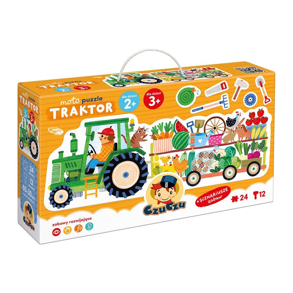 Czuczu traktor moto puzzle