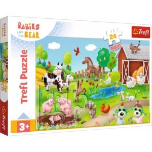Puzzle trefl 24 maxi bobaski i zwierzęta