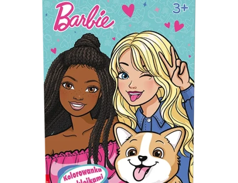 Barbie . Kolorowanka z naklejkami