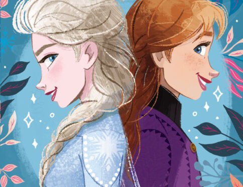 Kraina lodu . Kolorowanka z naklejkami