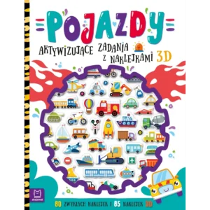 Aktywizujące zadania z naklejkami 3d.  Pojazdy