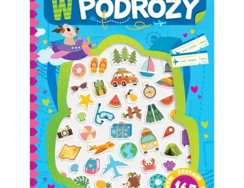 Książeczka aktywizująca z naklejkami 3d . W podróży