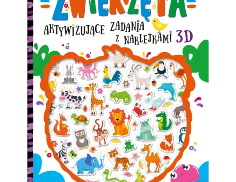 Aktywizujące zadania z naklejkami 3d.  Zwierzęta