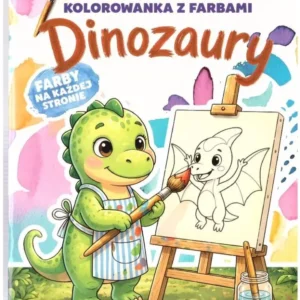 Kolorowanka z farbami Dinozaury