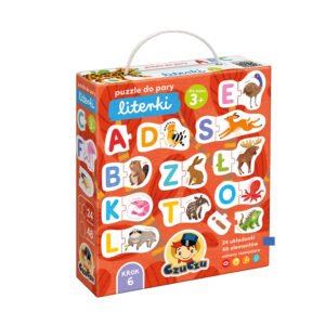 Puzzle do pary Literki CzuCzu – edukacyjna zabawa dla dzieci 🔤🧩