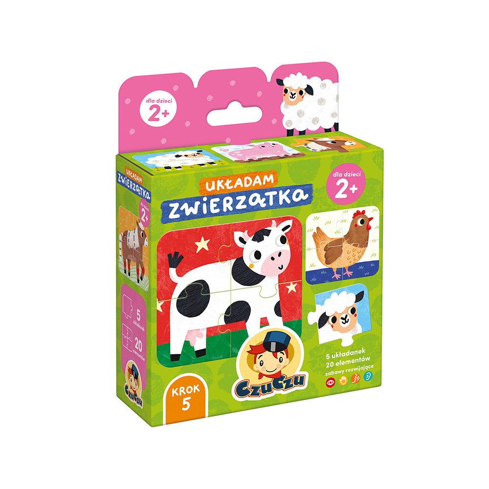 Układam zwierzątka CzuCzu 2+ – puzzle dla dzieci