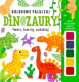 🦖 Kolorowe Paluszki Dinozaury – Malowanie Paluszkami, Kreatywna Zabawa dla Dzieci